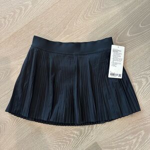 Lululemon Athletica Black Varsity HR Pleated Tennis Skirt